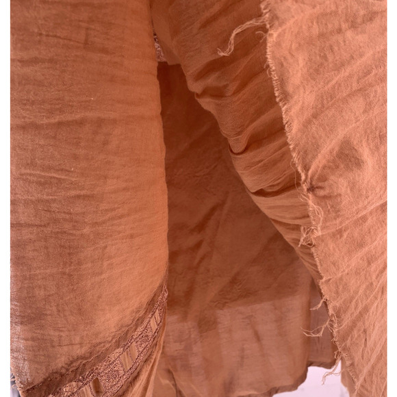 Free People FP One Verona Boho Chic Romantic Woodland Fairy Dress Brown S - Picture 7 of 13